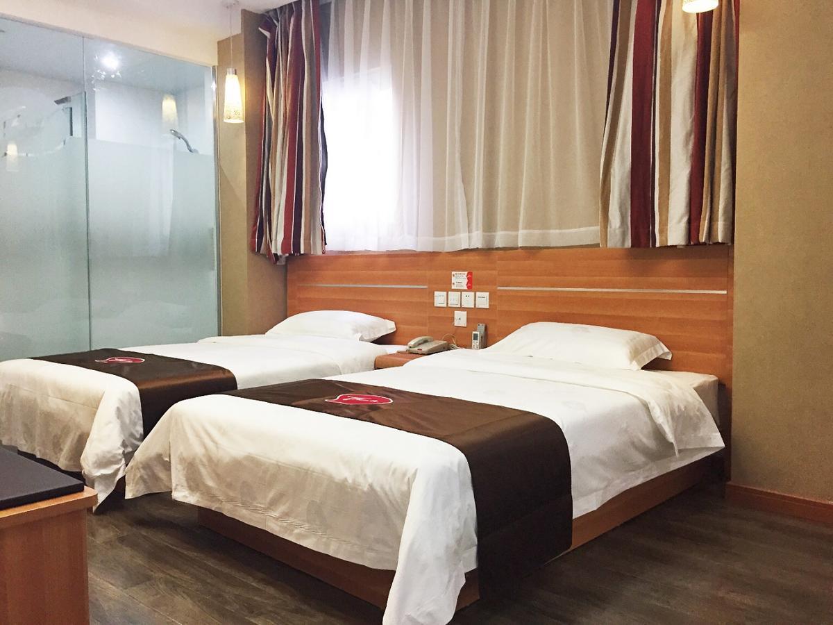 Thank Inn Chain Hotel Guangdong Shenzhen Baoan International Airport Exterior foto